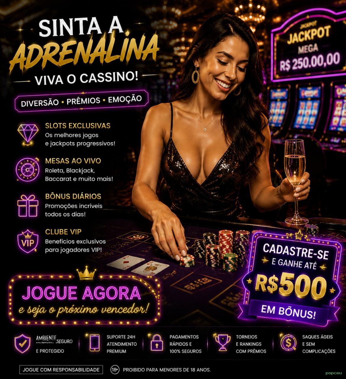 Slots com prêmios popceu